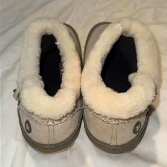 Merrell -Tibet Taupe Suede Ankle Boots Women’s Size 9 1/2 Polartec Fleece EUC - Picture 4 of 16
